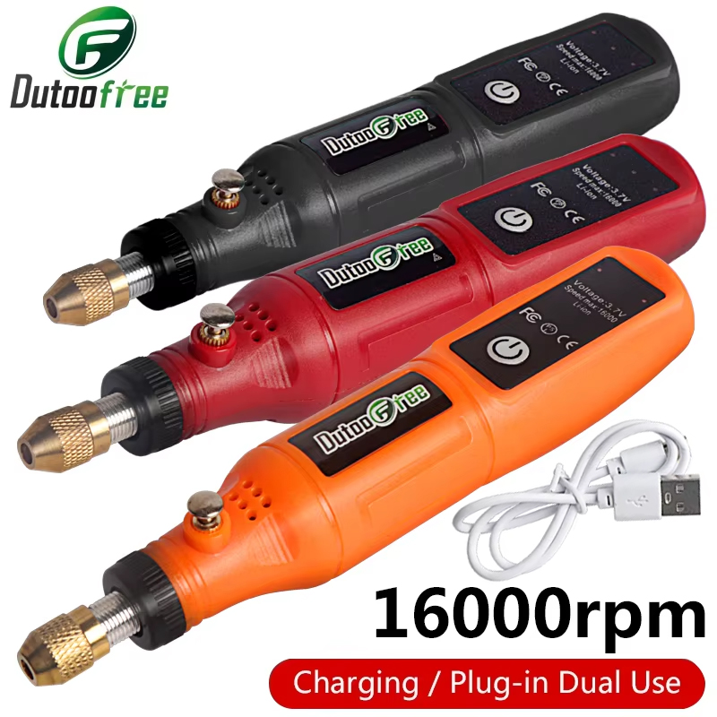 3.7V ミニワイヤレスドリル彫刻研磨ペン USB コードレ - Cordless Rotary Tool Kit Accessories のレビューと価格