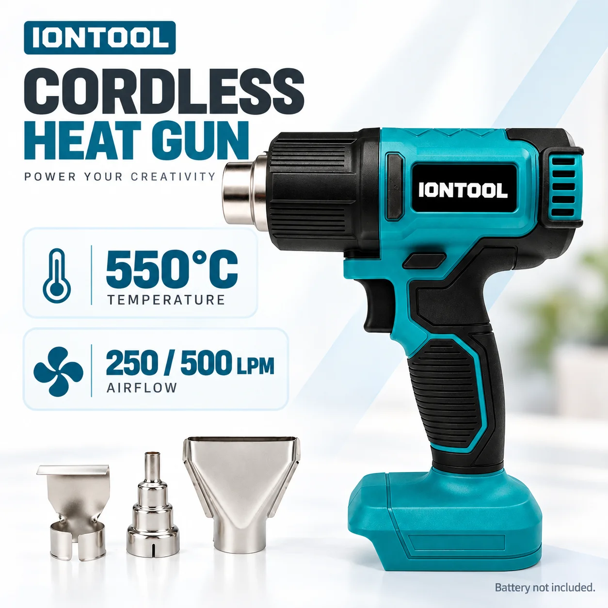 IONTOOL 高耐久性コードレスヒートガン 550 ℃   - Cordless Heat Gun For Shrink Tubing のレビューと価格