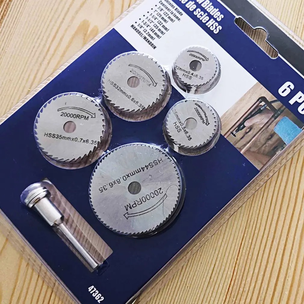6 個 HSS 丸鋸刃ロータリーツール金属カッター電動工具セ - Cordless Rotary Tool Kit Accessories のレビューと価格