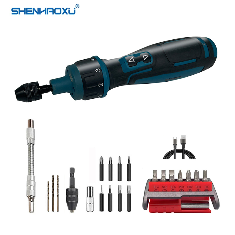 充電式コードレス電動ドライバーミニドリル電動工具セット多機能 - Electric Screwdriver Rechargeable Usb のレビューと価格