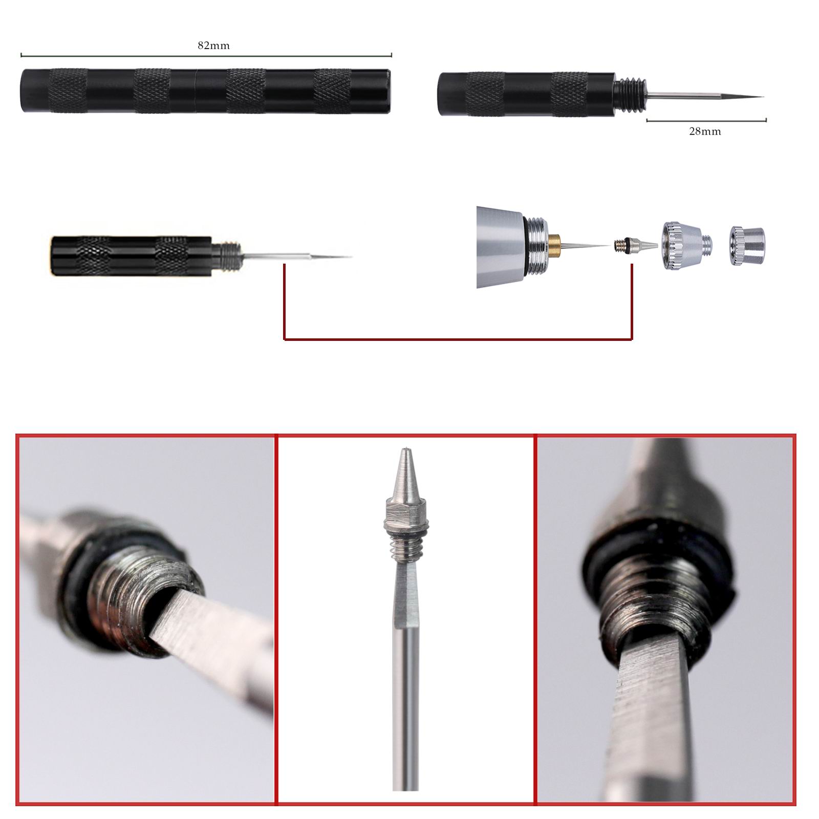 SAGUD 19個入りエアブラシクリーニングキット、スプレー - Airbrush Kit With Mini Compressor のレビューと価格